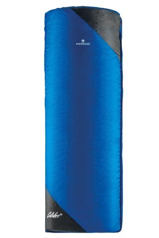 Ferrino Sleeping Bag Colibri blue 190 x 75 cm compression sack offset seams cold protection hood heat collar camping camping outdoor