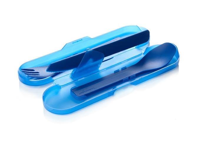 humangear cutlery GoBites TRIO blue cutlery set travel cutlery knife spoon fork bottle opener outdoor travel camping picnic
