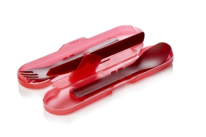 humangear cutlery GoBites TRIO red cutlery set travel cutlery knife spoon fork bottle opener outdoor travel camping picnic