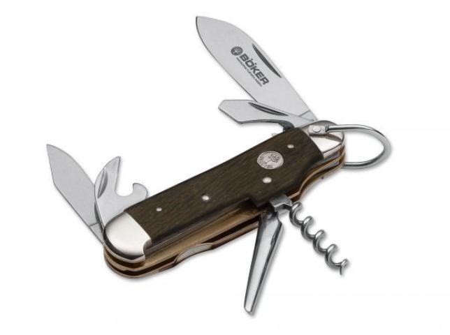 Böker Manufaktur Solingen Sport Knife Bergische Oak Pocket Knife Hunting Knife Folding Knife Oak Wood