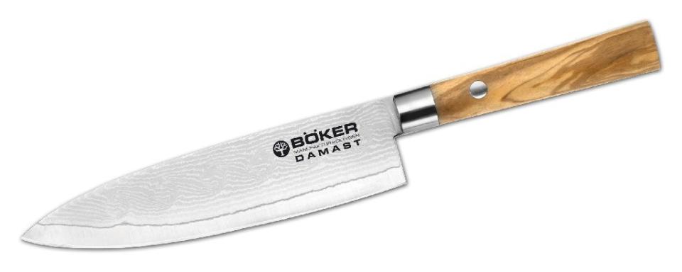 Böker Damascus Olive Small Chef's Knife
