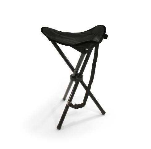 Travelchair tripod stool steel folding stool camping stool black