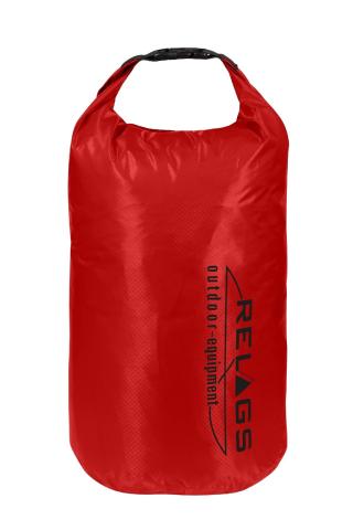BasicNature pack sack 210T red 10l transport bag waterproof packing bag roll closure bag camping leisure outdoor holiday
